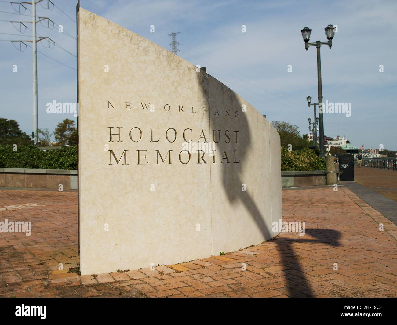 LA NOUVELLE-ORLÉANS, ÉTATS-UNIS - 03 novembre 2021 : le mémorial de l'Holocauste de la Nouvelle-Orléans à Woldenberg Park, États-Unis Banque D'Images