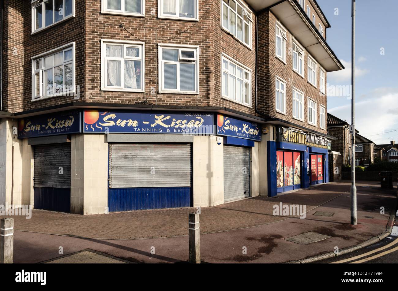 The Sun-kised Beauty salon at Upney Lane à Barking, Londres, Royaume-Uni Banque D'Images