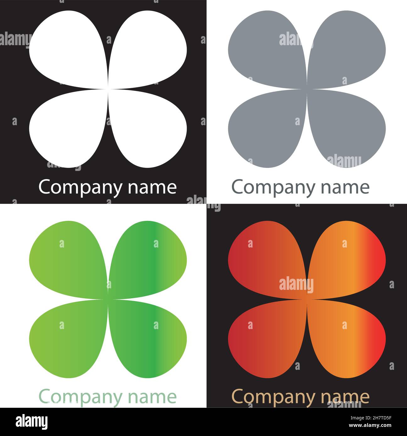 Collection de formes vectorielles de logo, illustration vectorielle conceptuelle de logotype Illustration de Vecteur