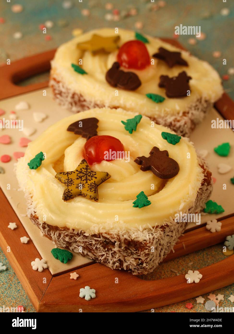 Des pâtisseries de Noël. Banque D'Images