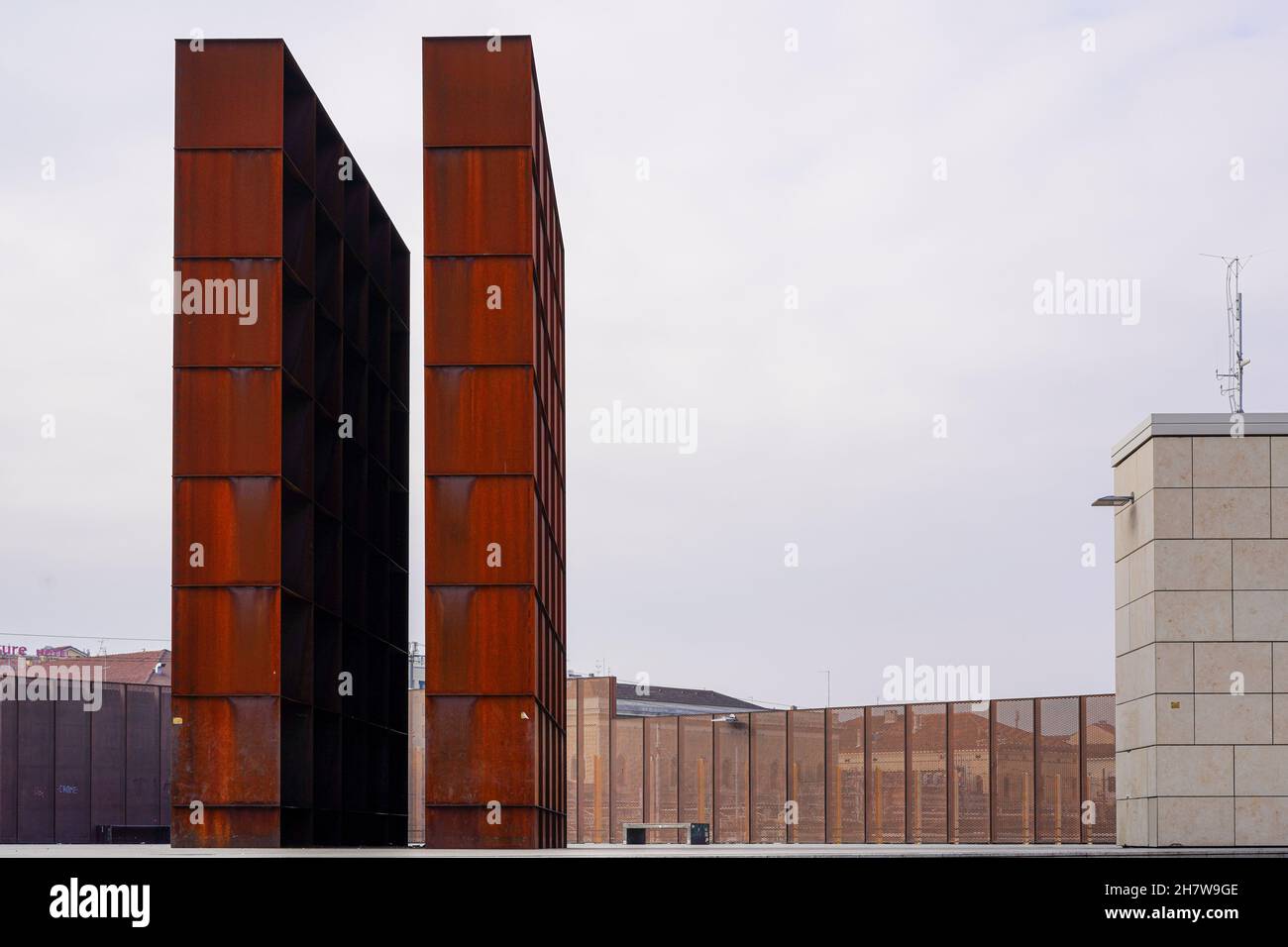 Mémorial de la Shoah de Bologne par SET Architects. Banque D'Images