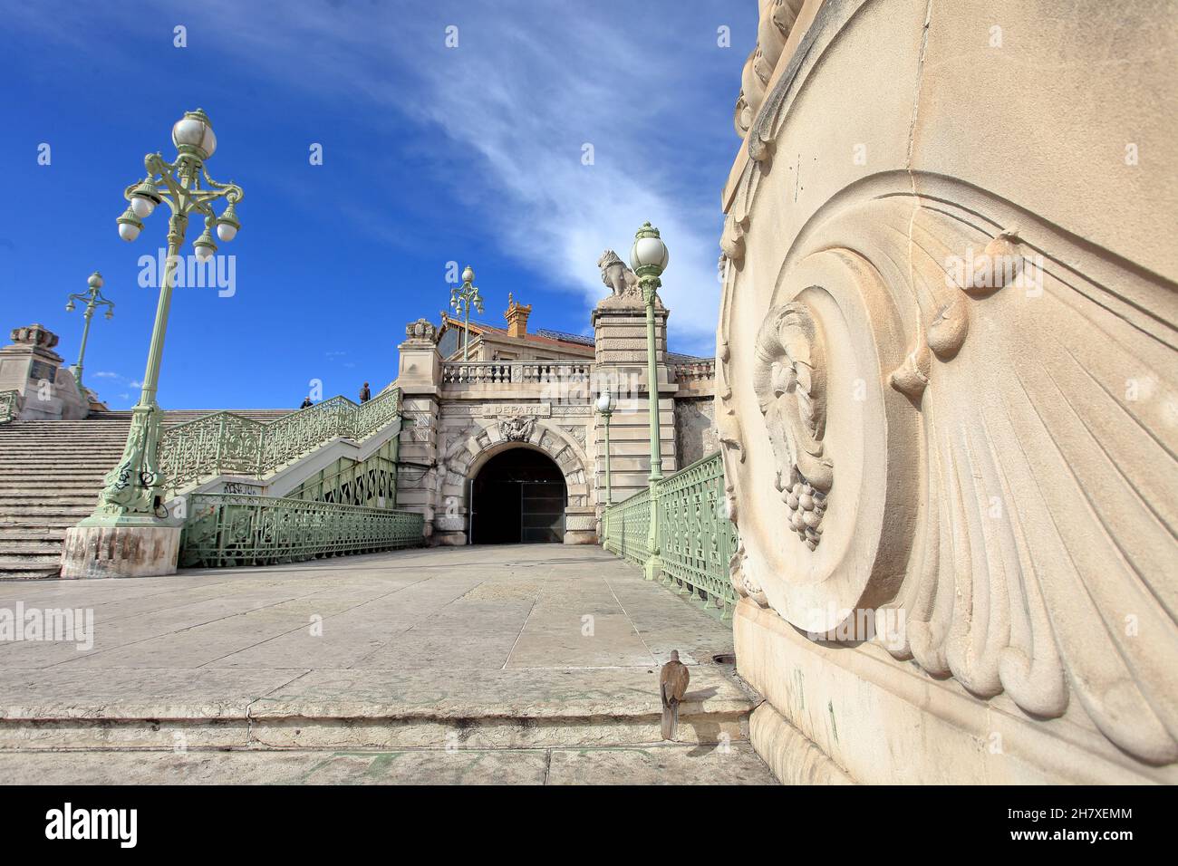 Marseille, gare Saint Charles, Bouches du Rhône, 13, PACA Banque D'Images