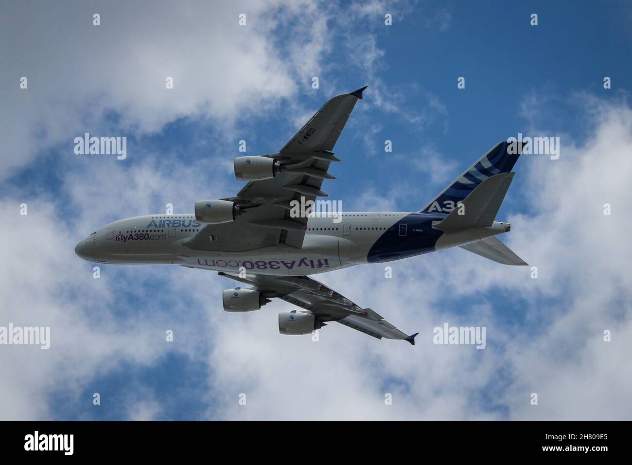Airbus A380, Farnborough International Airshow 2016 Banque D'Images