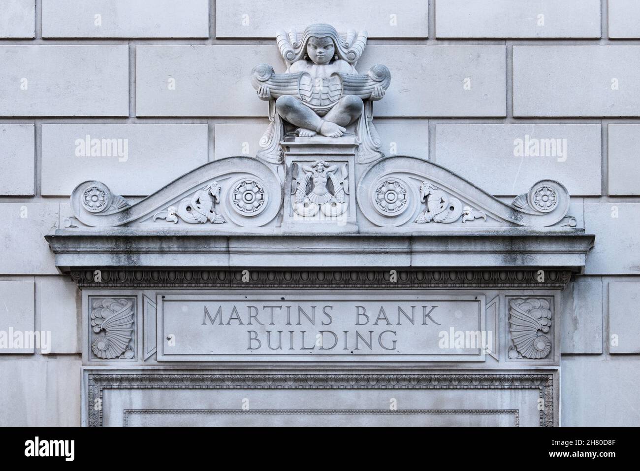 Martins Bank Building, Liverpool, Angleterre, Royaume-Uni Banque D'Images