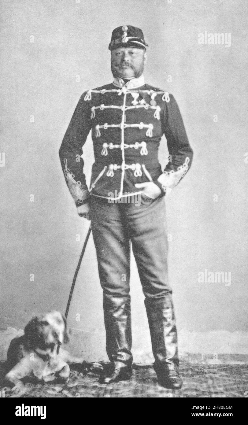 MILITARIA.Portrait du Baron Ottinger, c.1865 1935 ancienne photo d'époque Banque D'Images