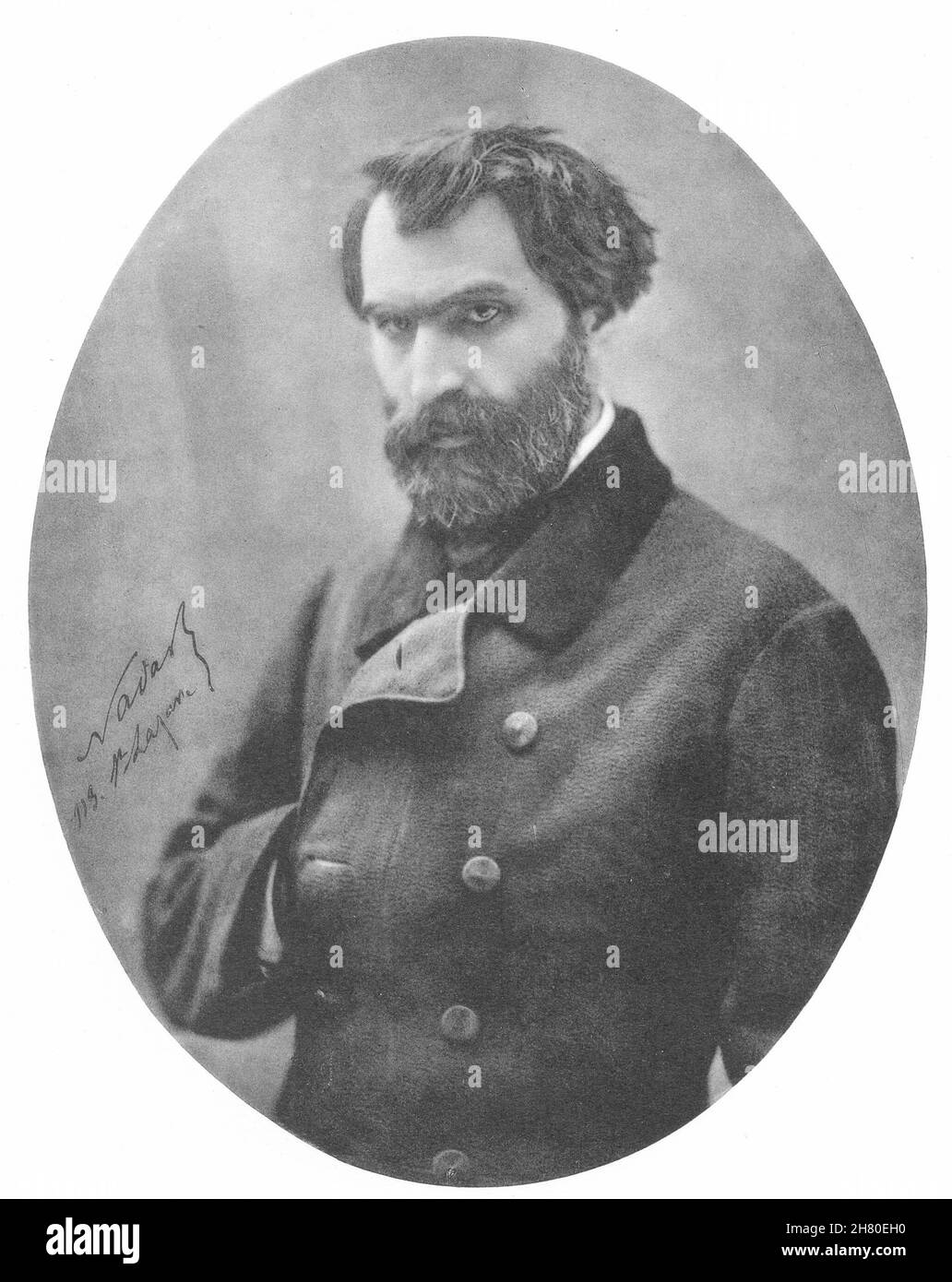 FRANCE.Portrait d'Eugène Pelletan, c.1860 1935 ancienne photo d'époque Banque D'Images