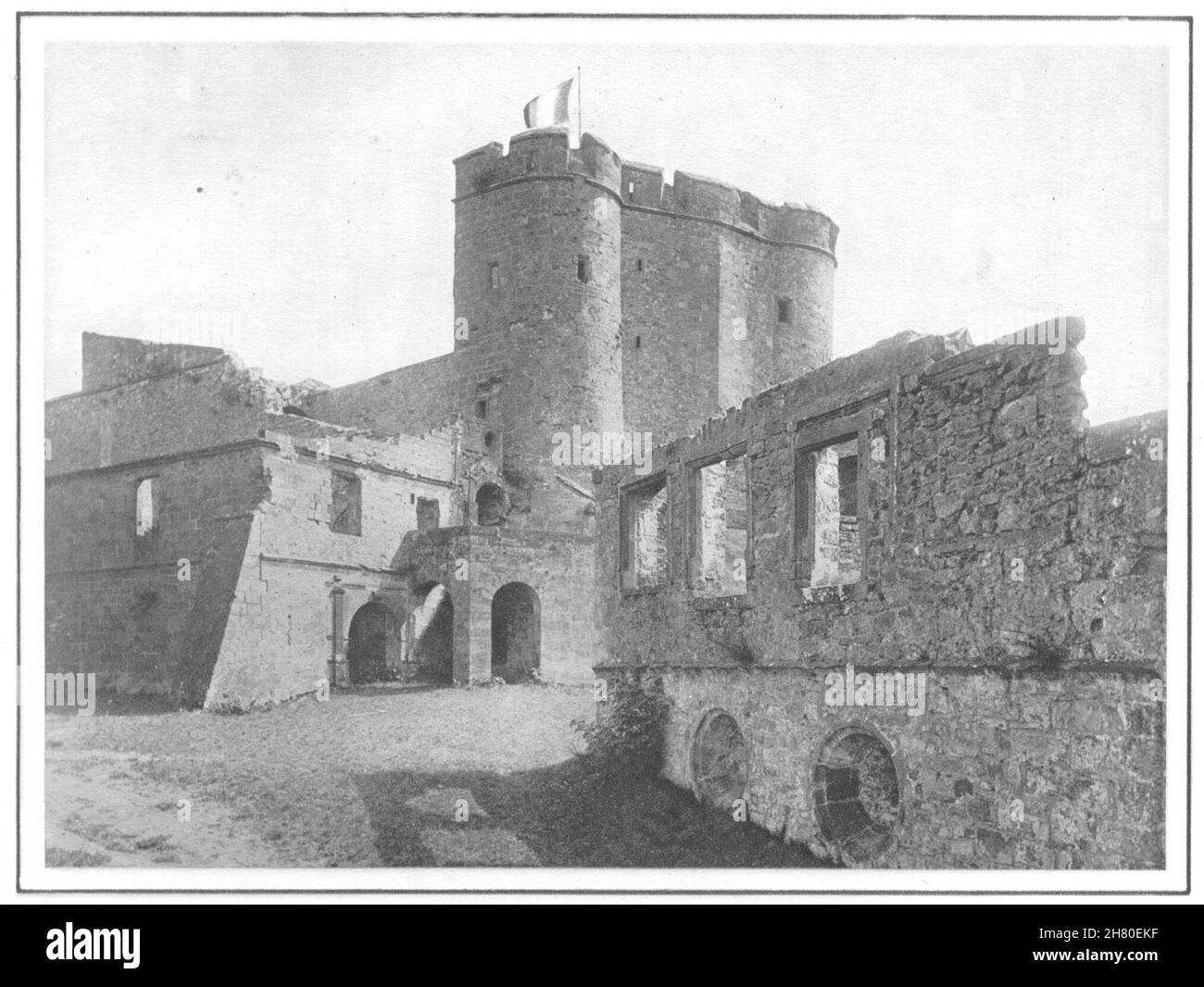 BAS-RHIN.Lichtenberg 1929 ancienne photo d'époque Banque D'Images