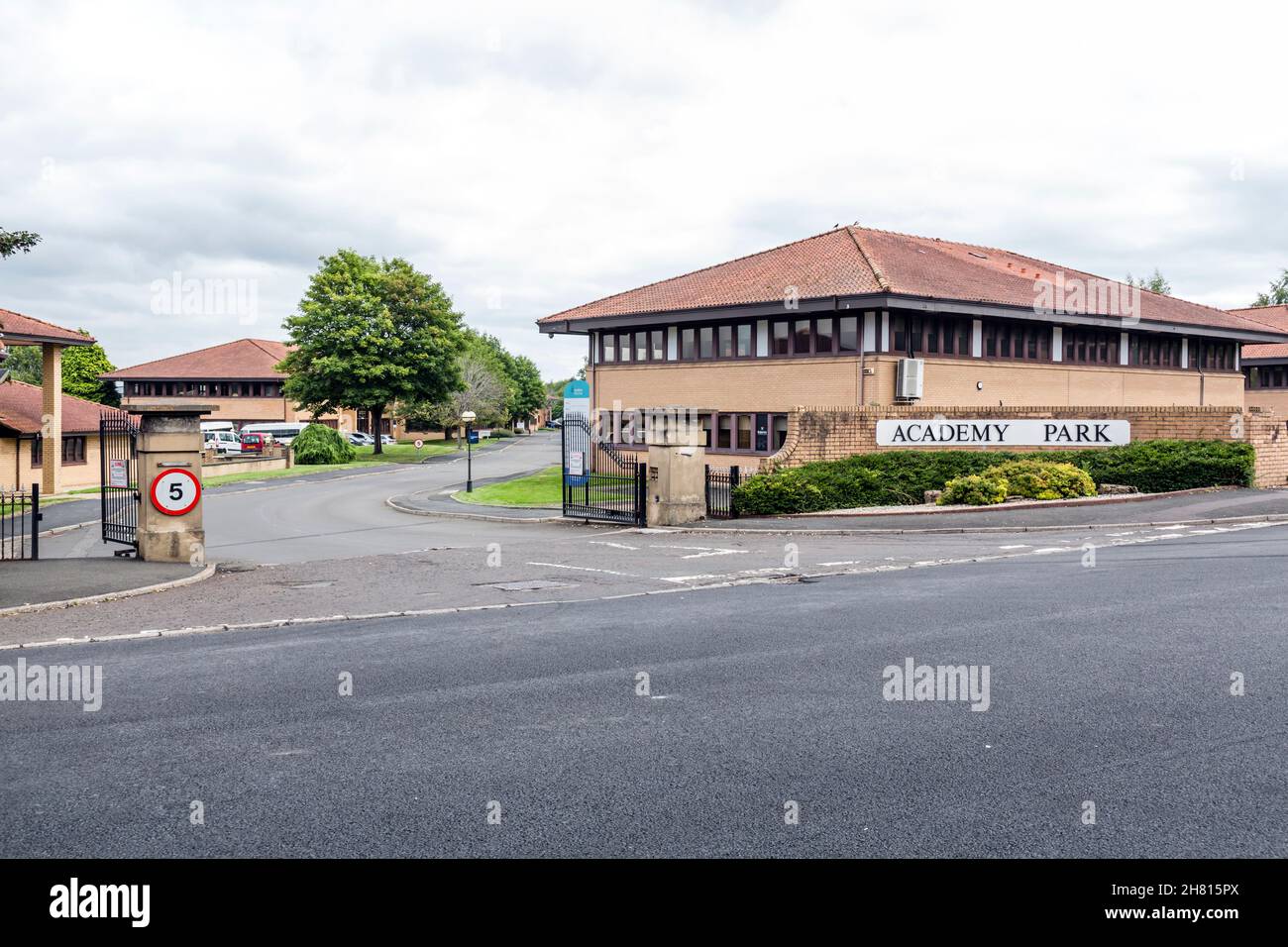 Academy Office Park, Gower Street, Glasgow, Écosse, Royaume-Uni Banque D'Images