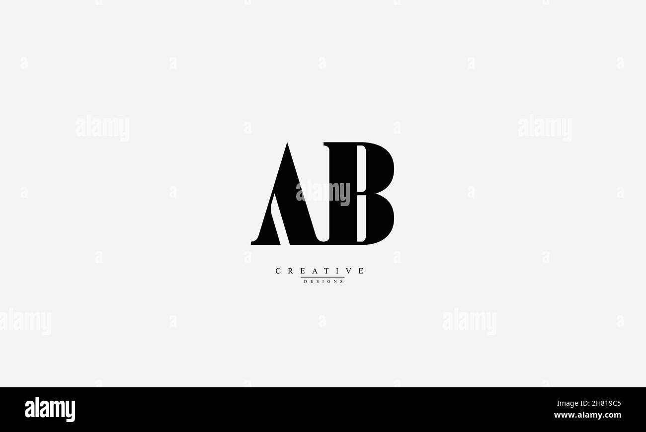 Logo AB BA A B vector Illustration de Vecteur