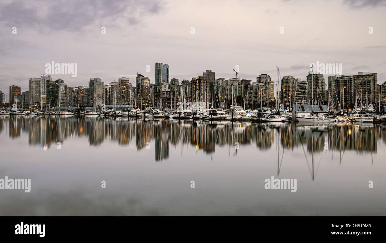 Le skyline de Vancouver Banque D'Images