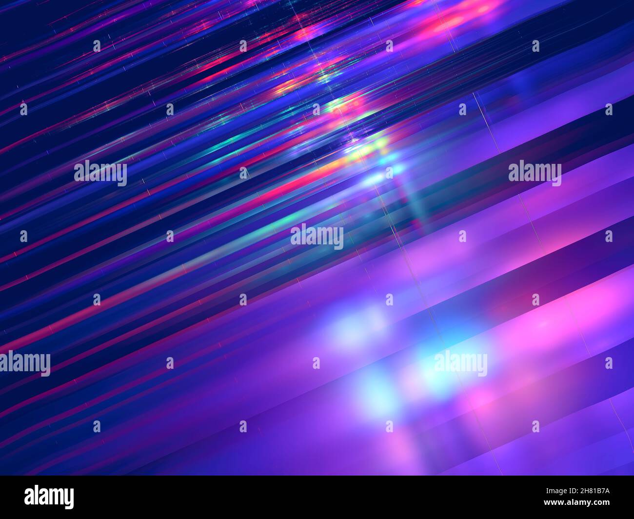 Arrière-plan rayé flou - illustration abstraite générée par ordinateur Banque D'Images