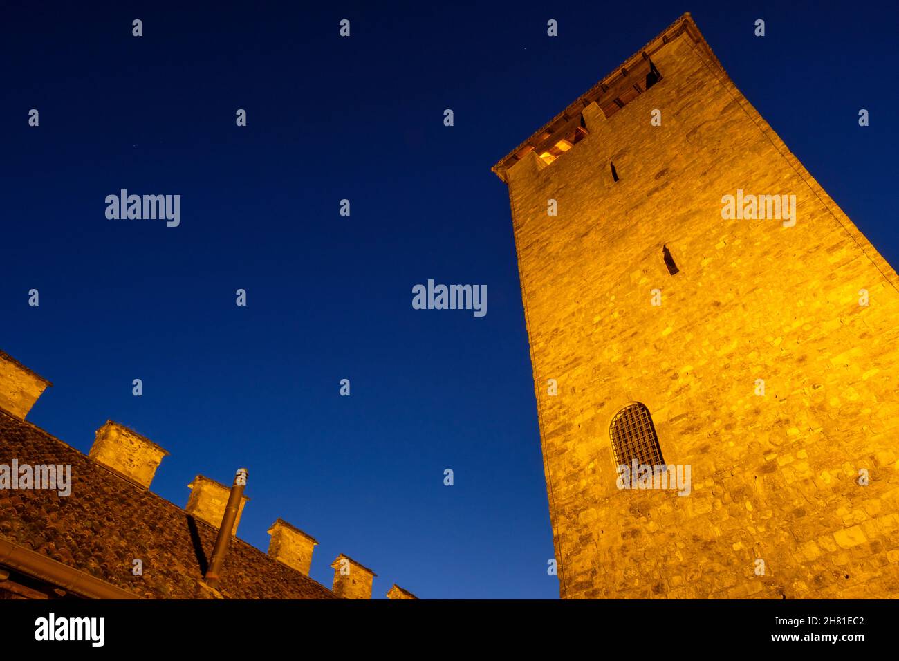 Tour du château de Zumelle, Mel, province de Belluno, Italie Banque D'Images
