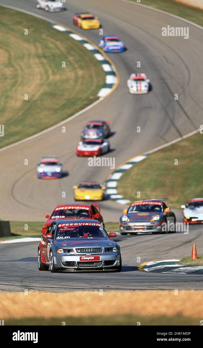 Derek Bell à l'Audi A4 à la course Speedvision World GT Challenge Road Atlanta Georgia USA 9/2000 Banque D'Images
