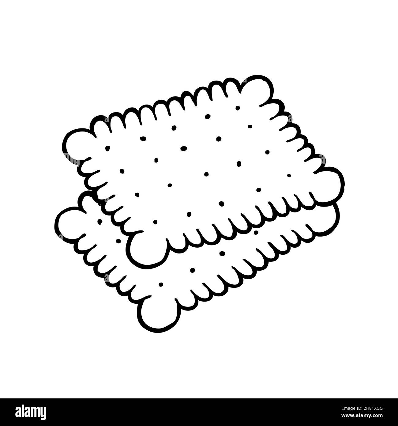 Biscuits dessinés à la main, illustration vectorielle Image Vectorielle