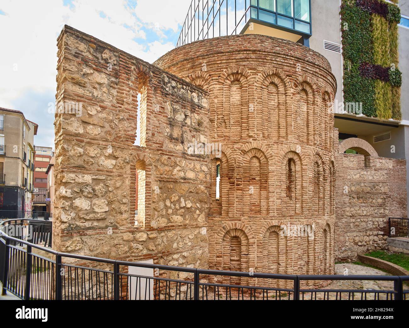 Vestiges de l'ancienne église San Gil.Guadalajara, Espagne. Banque D'Images