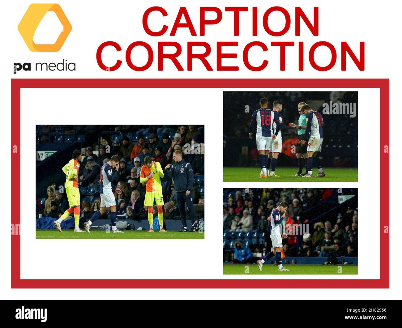 CORRECTION DE LÉGENDE - correction du nom du joueur de West Bromwich Albion envoyé de Matthew Clarke à Jayson Molumby.La légende devrait être lue - West Bromwich Jayson Molumby d'Albion après avoir reçu une carte rouge au revoir l'arbitre lors du match du championnat Sky Bet aux Hawthorns, Birmingham.Date de la photo : vendredi 26 novembre 2021. Banque D'Images