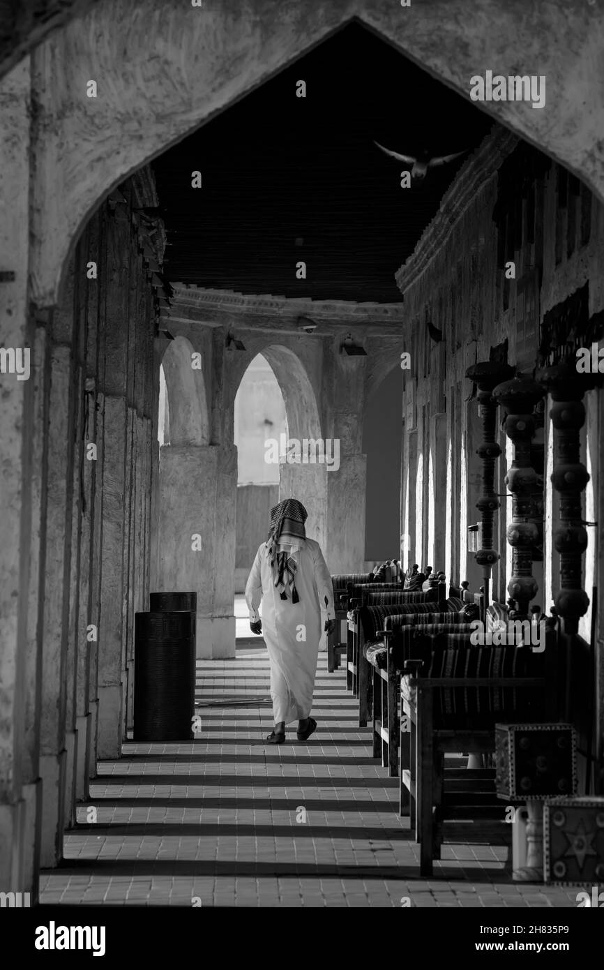 Ancien marché à Souq Waqif - bazar de l'est à Doha Banque D'Images