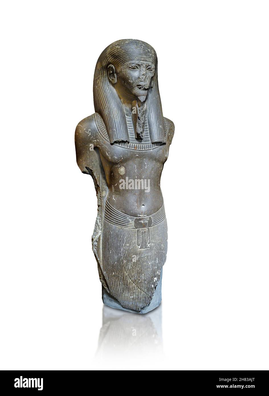 Ancienne statue égyptienne du dieu IMI-khent-wer, 1304–1237 av. J.-C.; 19e dynastie, règne de Ramsès II, Memphis.Kunsthistorisches Muesum Vienne inv AS 57 Banque D'Images
