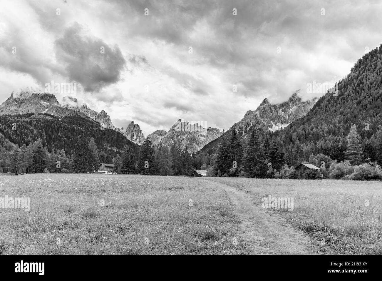 Val Fiscalina.Passion pour les Dolomites Banque D'Images