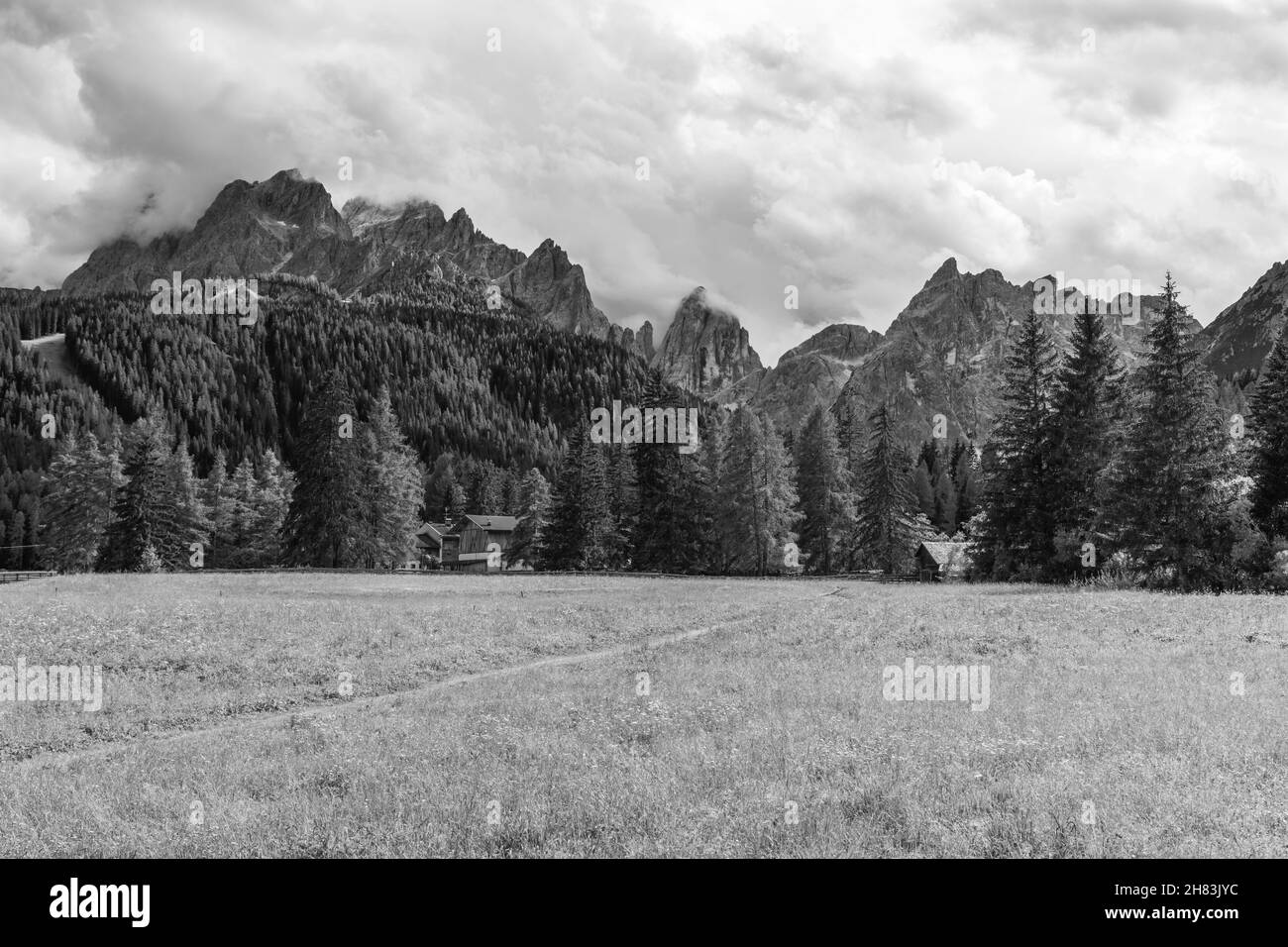 Val Fiscalina.Passion pour les Dolomites Banque D'Images