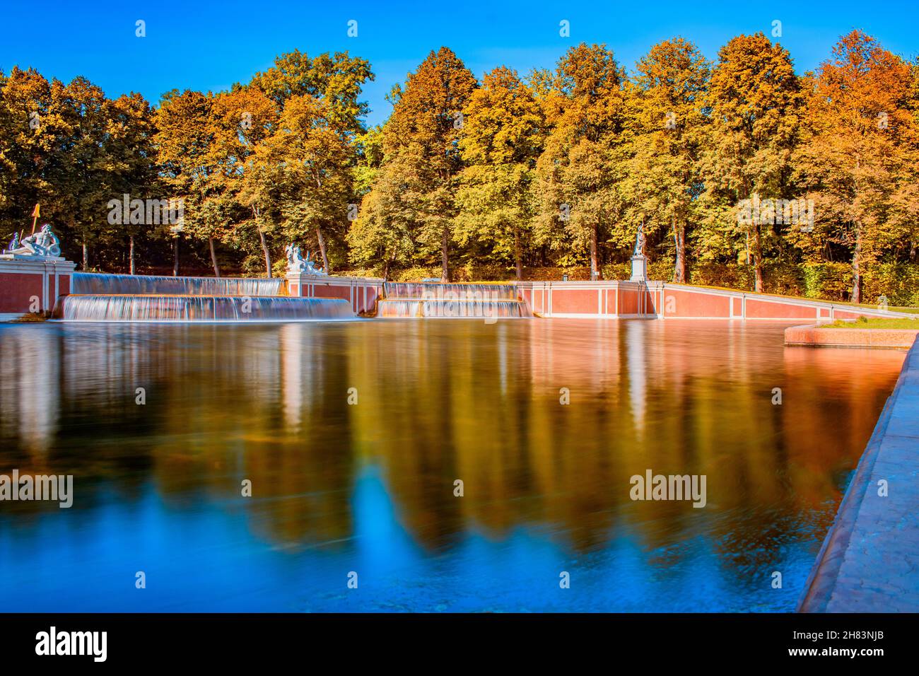 BAVIÈRE Grand Cascade Nymphenburg Banque D'Images