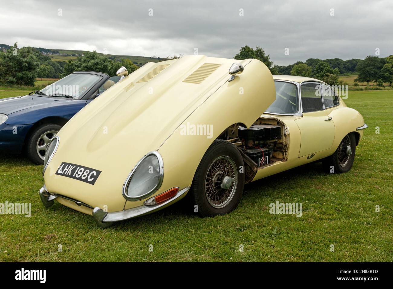 Jaguar E-Type.Burnley Classic Vehicle Show 2021. Banque D'Images