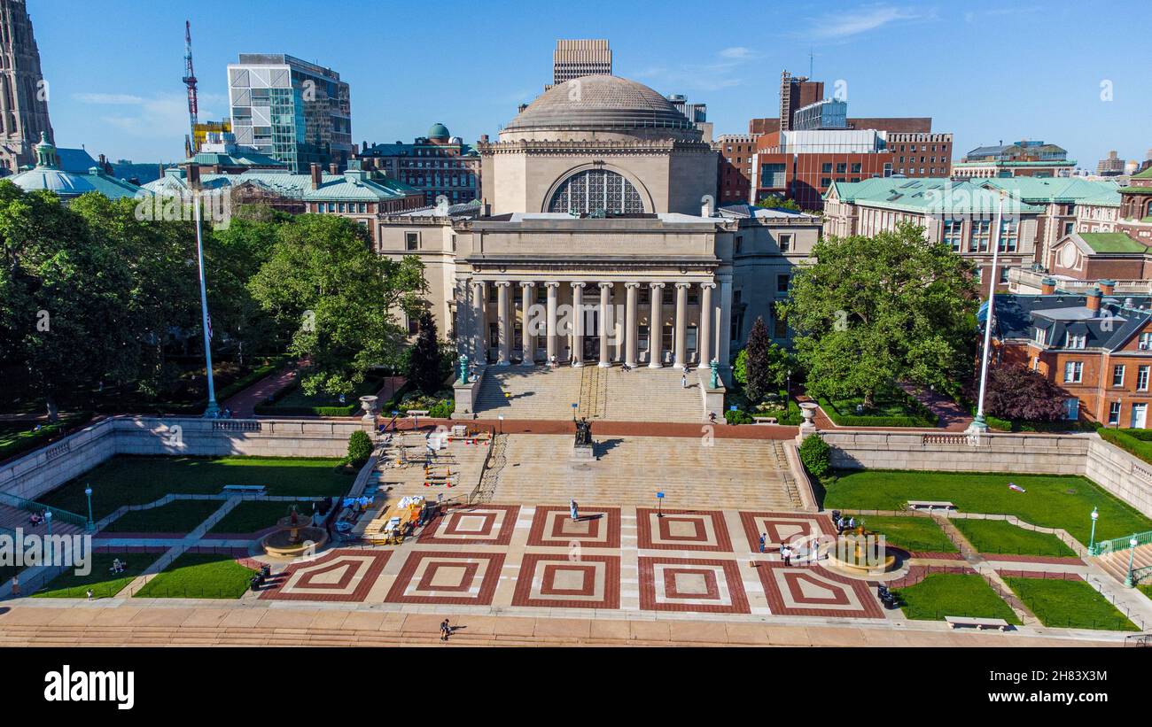 Low Memorial Library, Columbia University, Morningside Heights, Manhattan, New York,ÉTATS-UNIS Banque D'Images