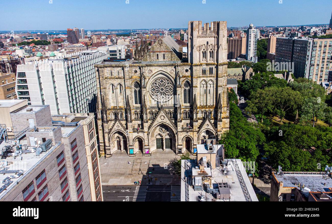Cathédrale Saint-Jean-le-Divin, Cathédrale épiscopale, UWS, Manhattan, New York,ÉTATS-UNIS Banque D'Images