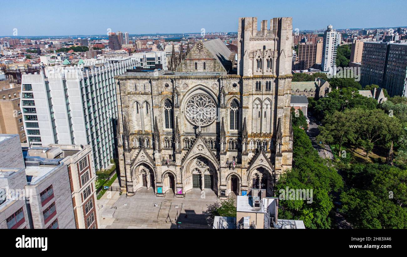 Cathédrale Saint-Jean-le-Divin, Cathédrale épiscopale, UWS, Manhattan, New York,ÉTATS-UNIS Banque D'Images