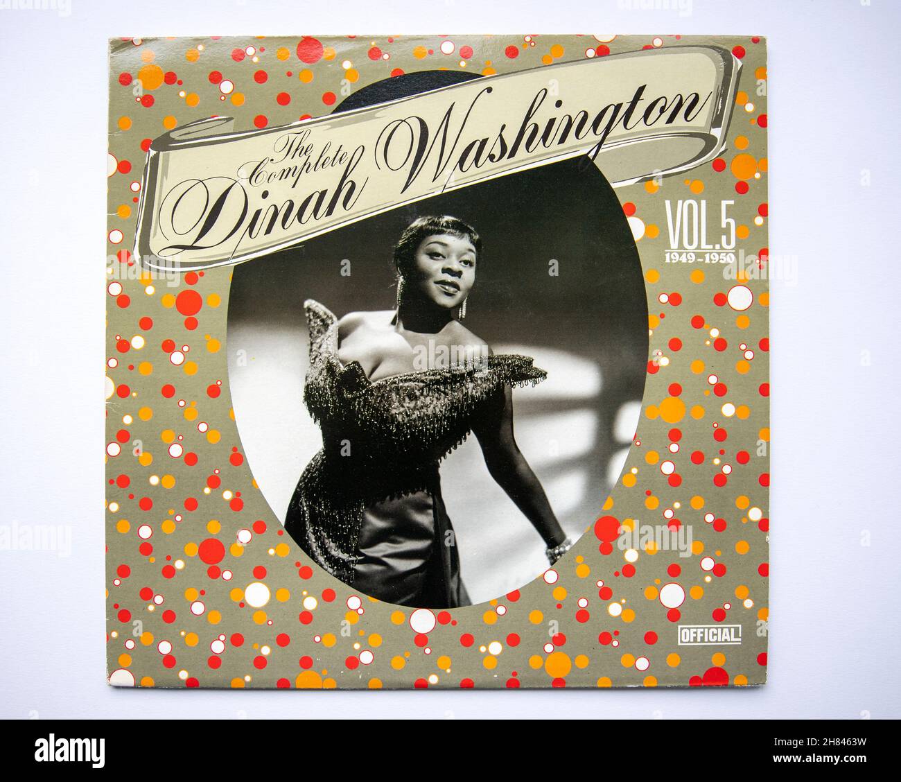 LP couverture de The Complete Dinah Washington Volume 5 par la chanteuse américaine de jazz Dinah Washington Banque D'Images