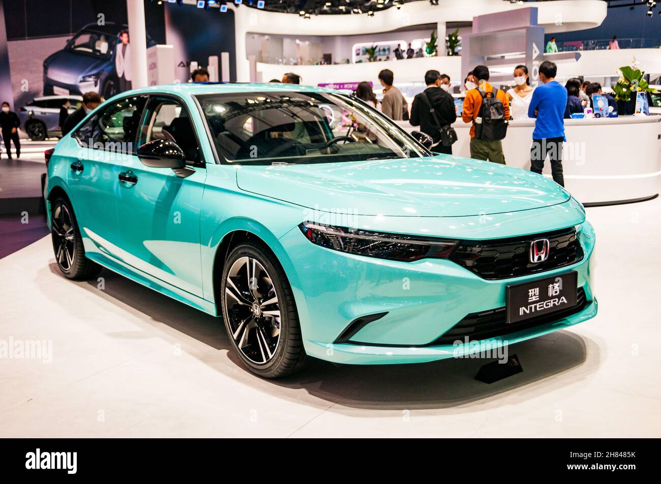 Chine seule Honda Integra exposée au salon de l'auto de Guangzhou 2021, province de Guangdong, Chine. Banque D'Images