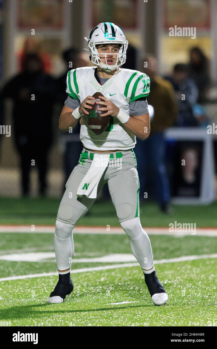 Isidore Newman Quarterback Arch Manning (16), le vendredi 26 novembre 2021, à Lafayette,Louisiane.(KIRK Meche/image du sport via AP) Banque D'Images