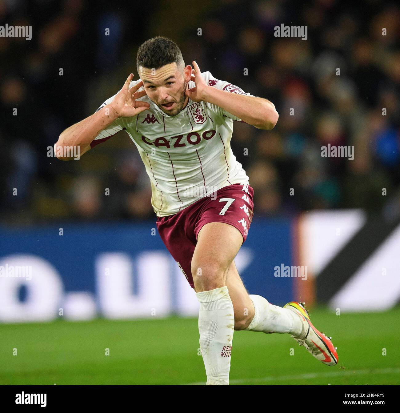 27 novembre - Crystal Palace v Aston Villa - Premier League - Selhurst Park John McGinn de la Villa Aston célèbre le deuxième but de son équipe crédit photo : © Mark pain / Alamy Live News Banque D'Images