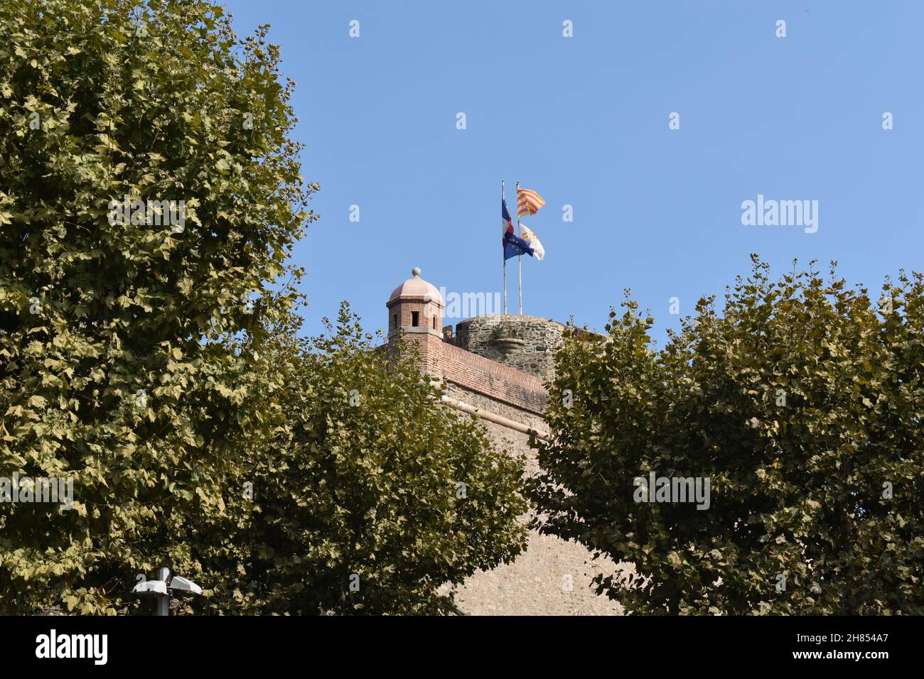 Visite de Collioure, au sud de la France, près de Perpignan Banque D'Images Visite de Collioure, au sud de la France, près de Perpignan Banque D'Images