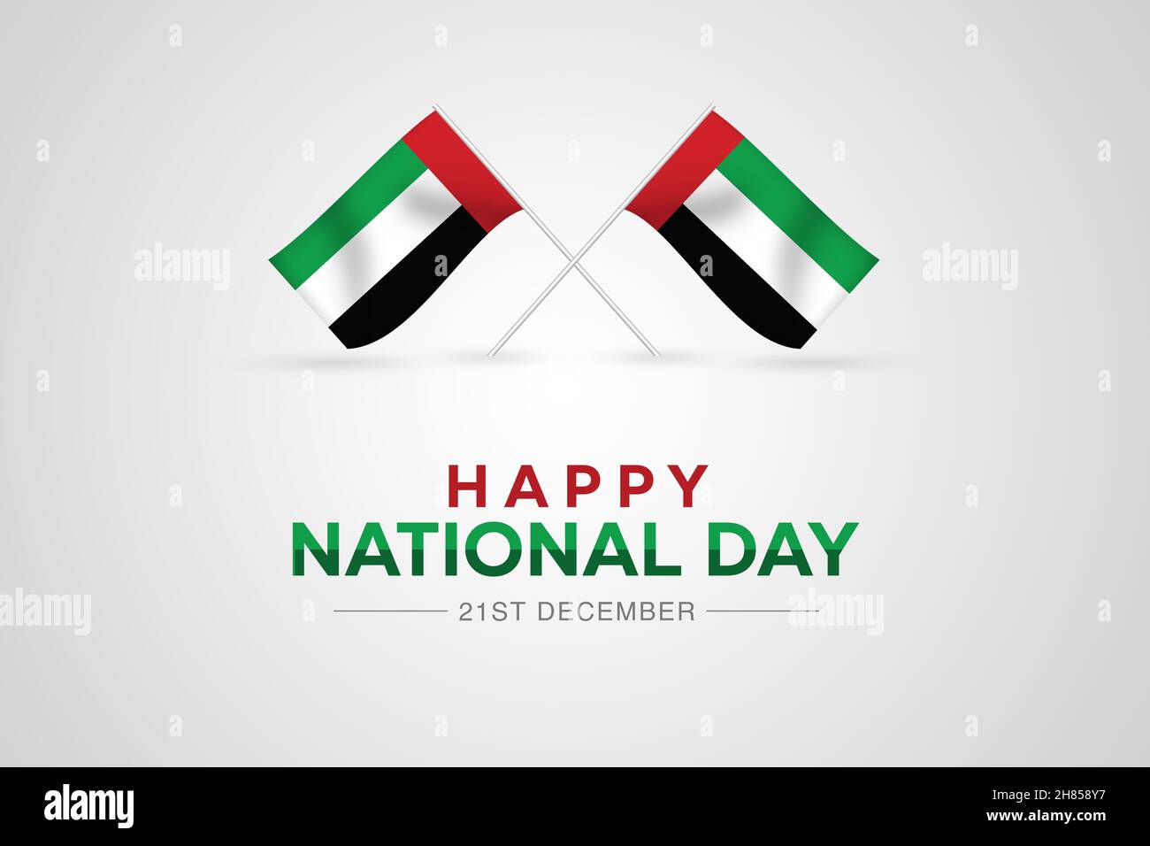 Happy National Day Résumé contexte avec drapeaux des Émirats arabes Unis.Bannière de bienvenue toile de fond Banque D'Images