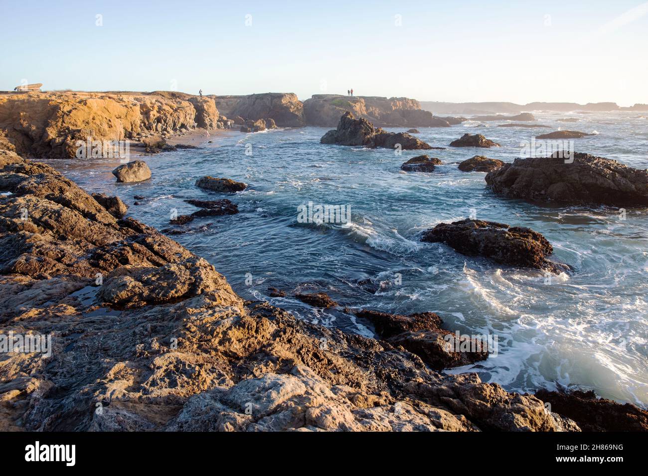 Glass Beach, fort Bragg, comté de Mendocino, Californie, États-Unis Banque D'Images