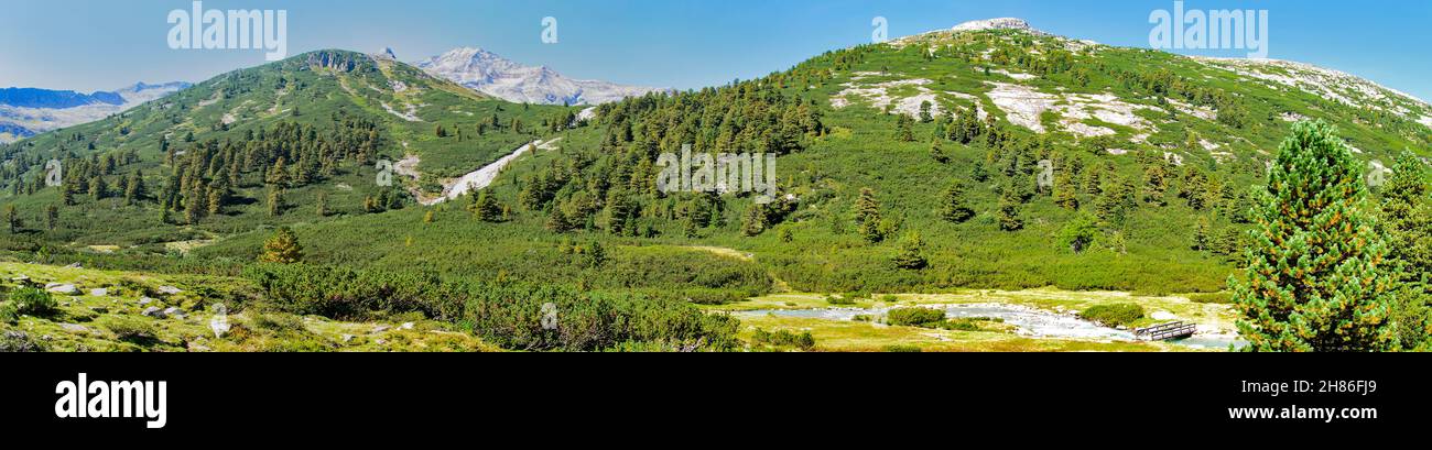 Parc naturel des Alpes du Zillertal Haut Hochgebirgs Naturpark près de Ginzling, Tyrol, Autriche Banque D'Images