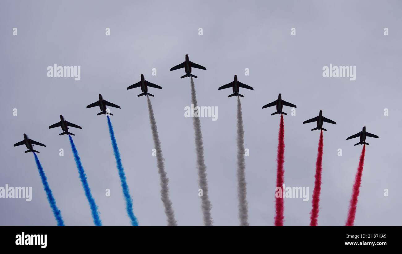 filtre aérien de la patrouille de france Banque D'Images