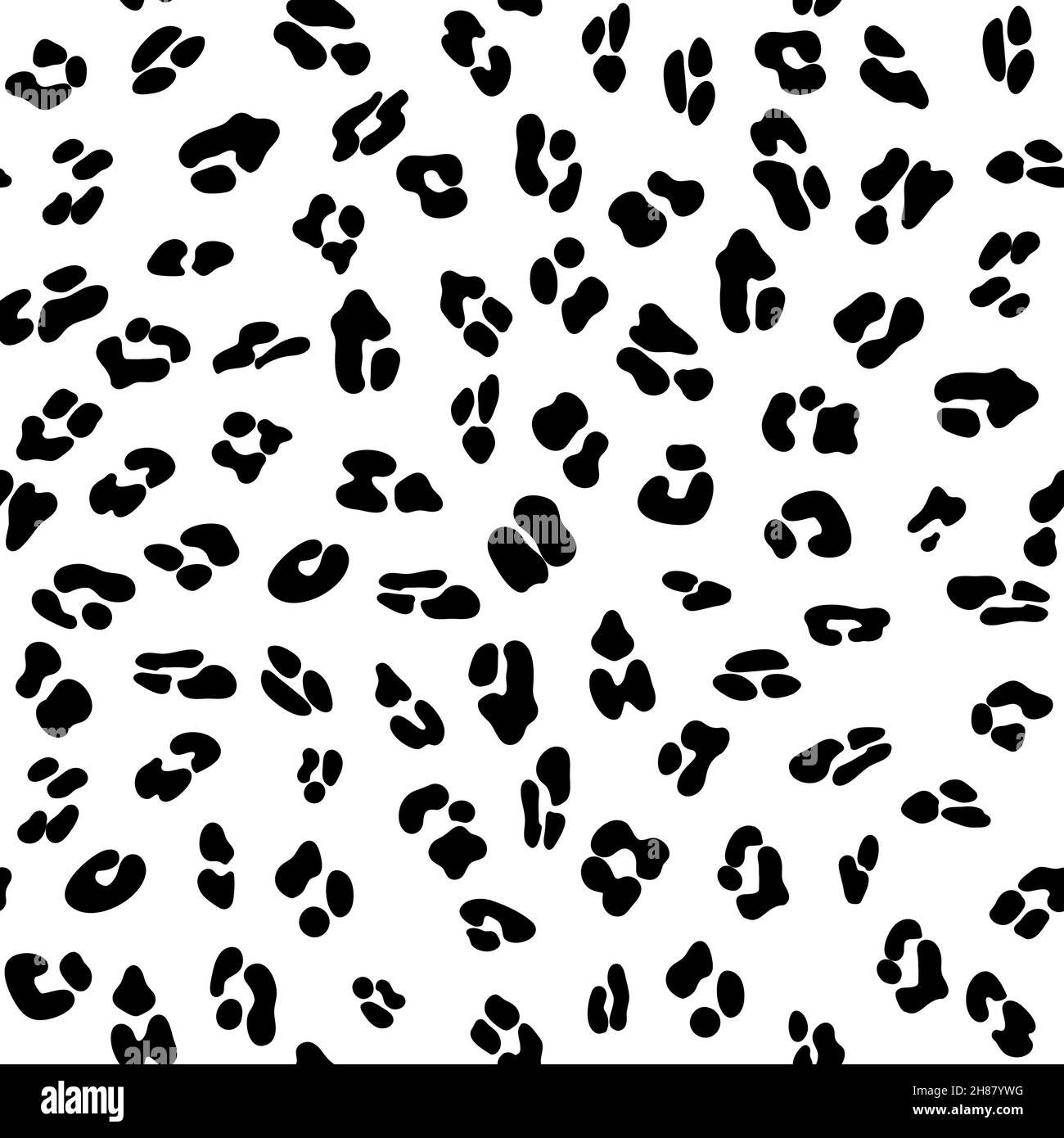 Motif noir et blanc sans coutures léopard.Motif léopard.Motif ocelot sans couture pour papier peint, papier d'emballage, textile. Illustration de Vecteur
