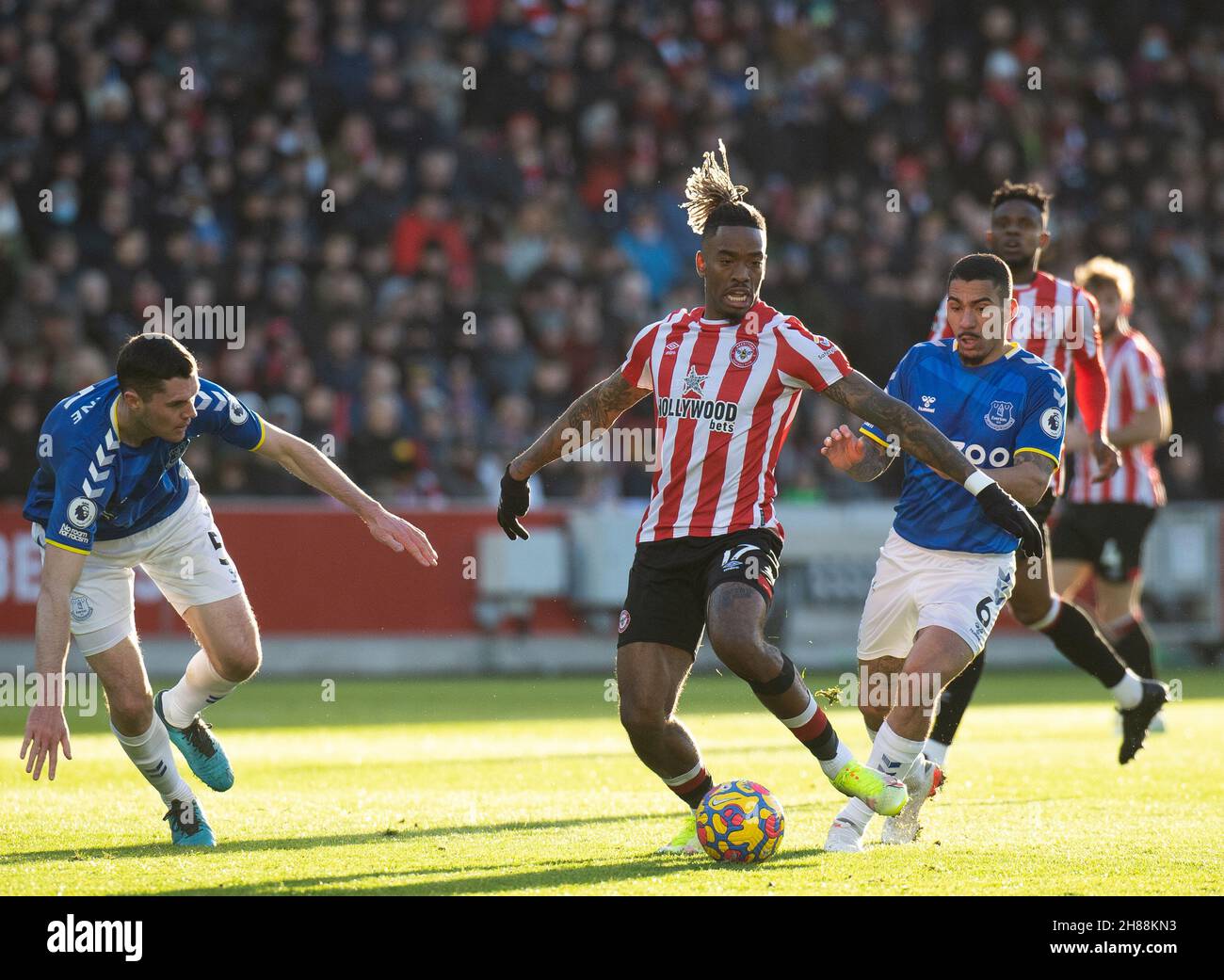 Brentford, Royaume-Uni.28 novembre 2021.Brentford Ivan Toney lors du match de la Premier League entre Brentford et Everton au Brentford Community Stadium, Brentford, Angleterre, le 28 novembre 2021.Photo par Andrew Aleksiejczuk/Prime Media Images.Crédit : Prime Media Images/Alamy Live News Banque D'Images
