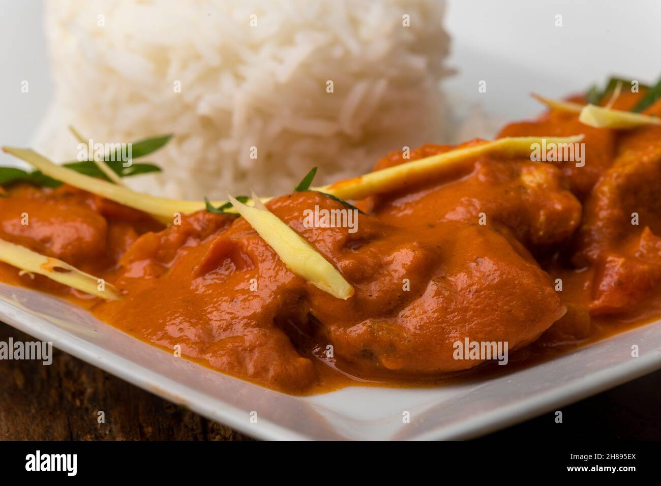 cari indien tikka masala avec basmati Banque D'Images