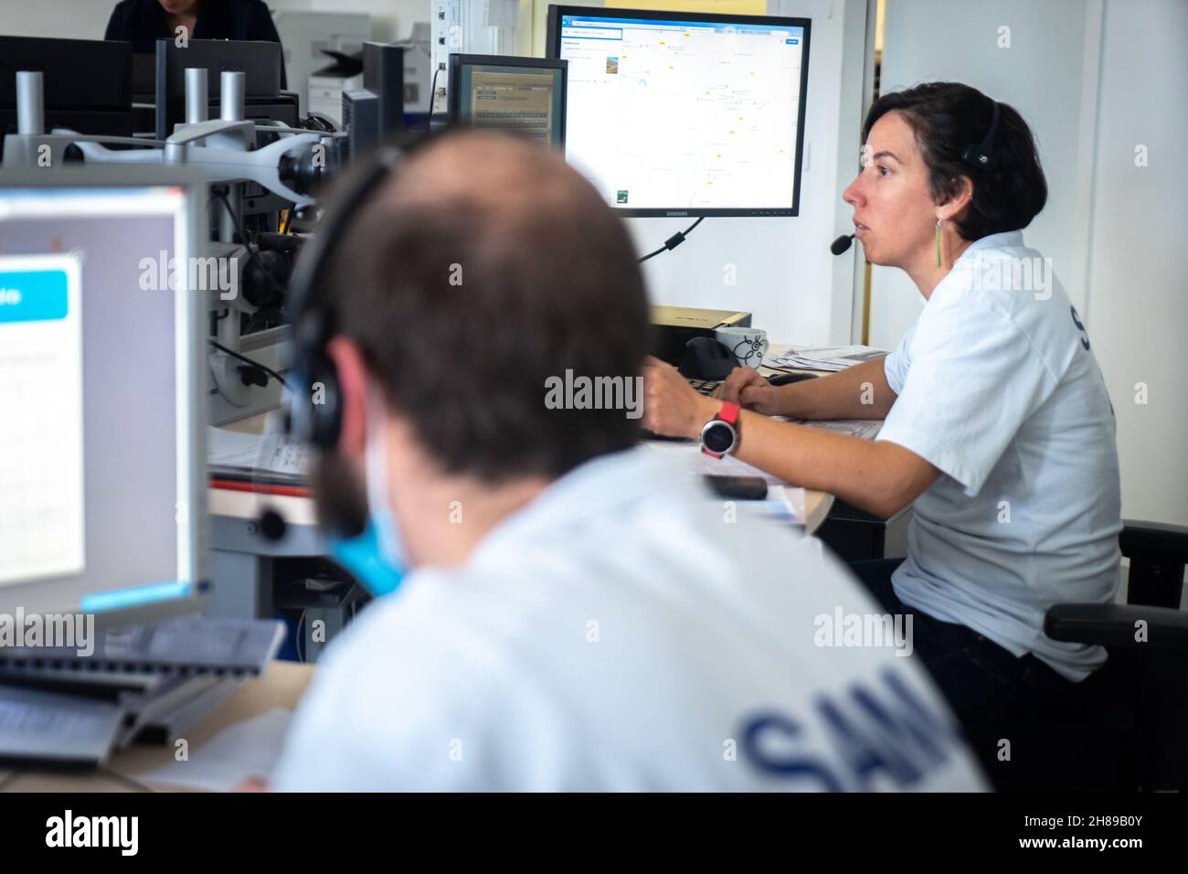 Urgences, centre de réglementation Banque D'Images