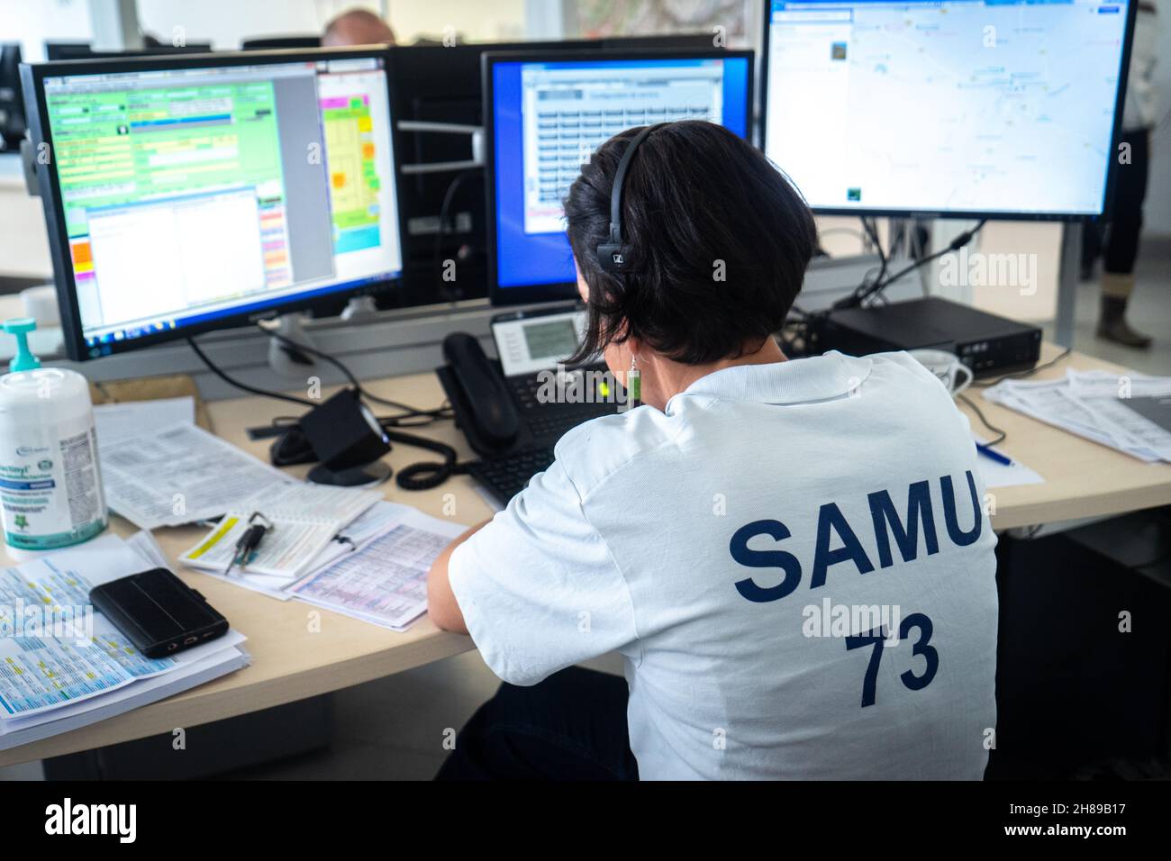 Urgences, centre de réglementation Banque D'Images