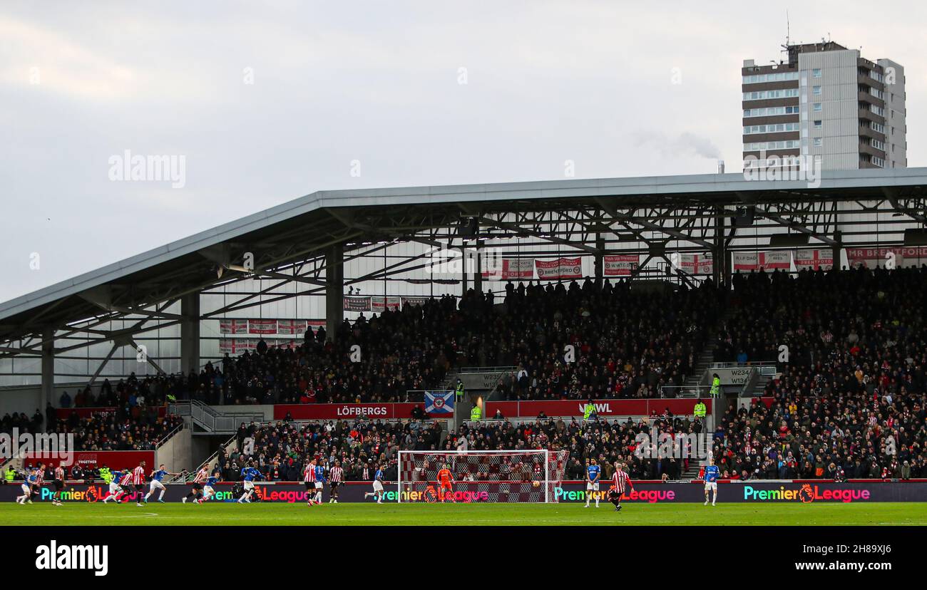 Londres, Royaume-Uni.28 novembre 2021.Vue générale de l'action lors du match de la Premier League au Brentford Community Stadium, Londres.Crédit photo à lire: Kieran Cleeves/Sportimage crédit: Sportimage/Alay Live News Banque D'Images