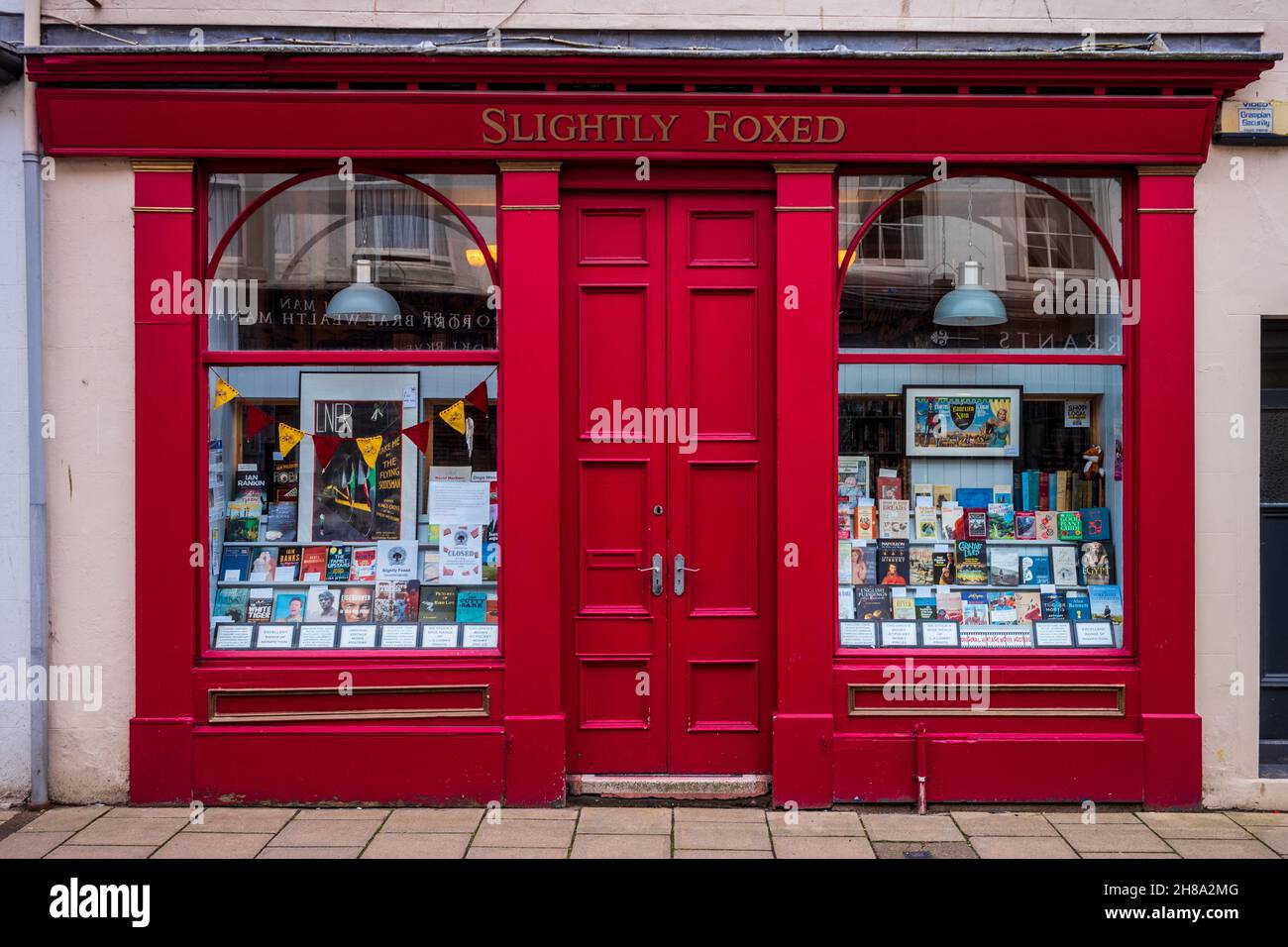 Légèrement Foxed Bookshop à Berwick-upon-Tweed Northumberland Royaume-Uni Banque D'Images