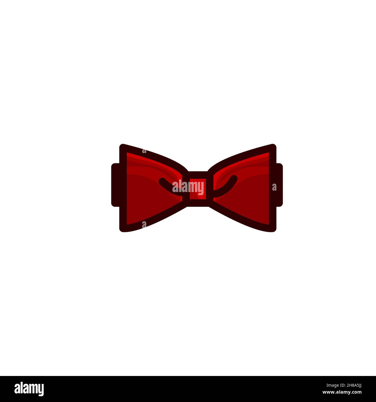 bow, gentleman, serveur illustration vectorielle d'icône colorée Illustration de Vecteur