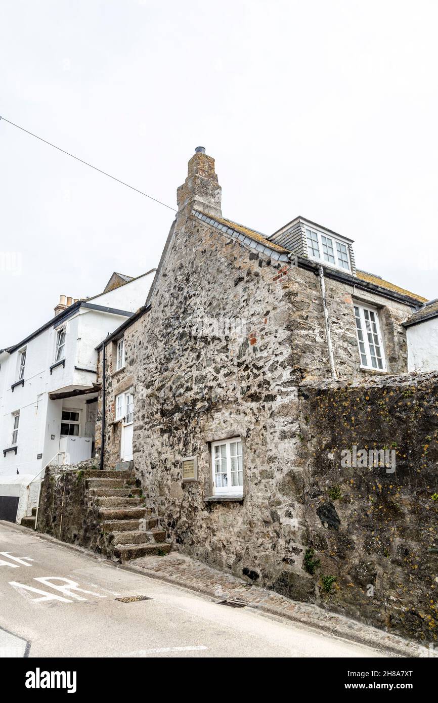 Extérieur de la plus ancienne maison de St Ives, Penwith, Cornwall, Royaume-Uni Banque D'Images