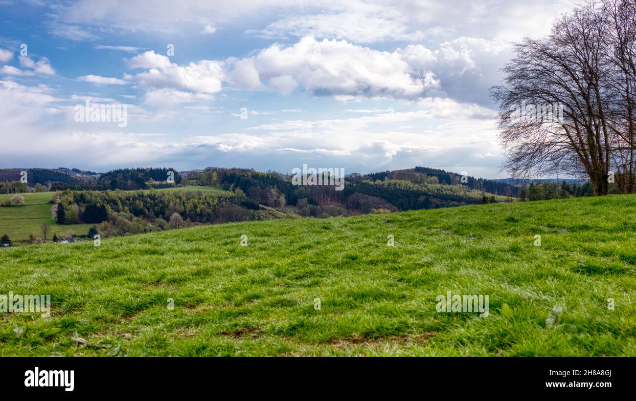 District de Gummersbach-Bernberg au printemps Banque D'Images