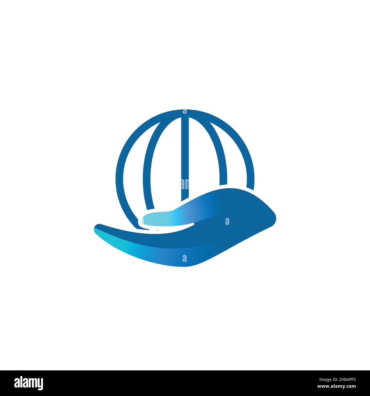 Globe, idées de logo de soin de la terre.Logo inspiration.Illustration du vecteur de modèle.Isolé sur fond blanc Illustration de Vecteur