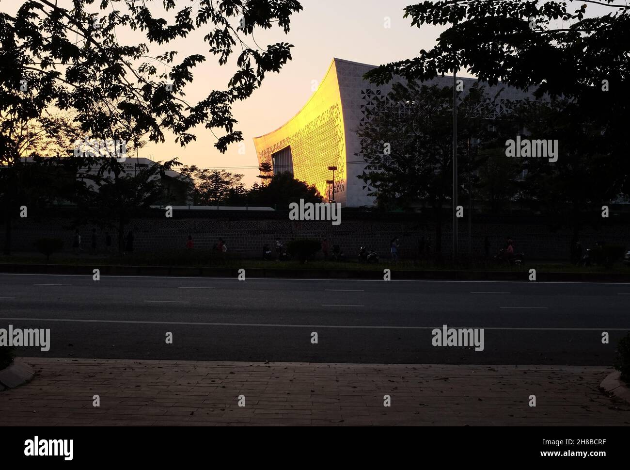 La nouvelle ambassade de Corée Banque D'Images